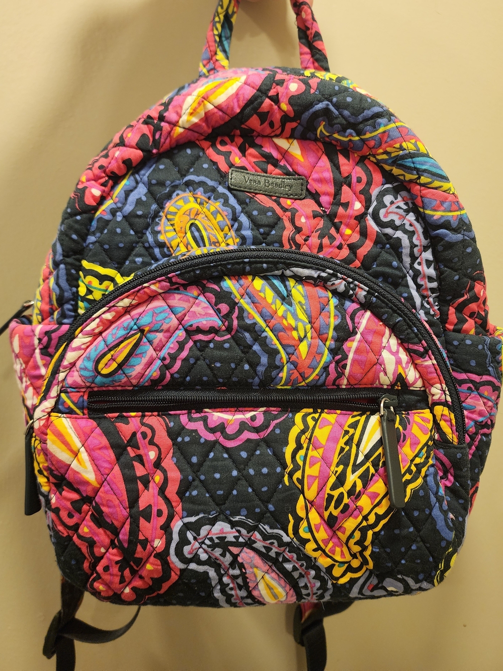 Vera Bradley Quilted Paisley Small Backpack